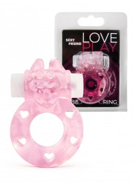 Розовое эрекционное виброкольцо в форме зайчика - 1137 - в Обнинске купить с доставкой