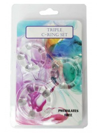 Набор из 3 эрекционных прозрачных колец - Boys of Toys - в Обнинске купить с доставкой