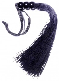 Черная силиконовая плетка - 25,4 см. - Boys of Toys - купить с доставкой в Обнинске