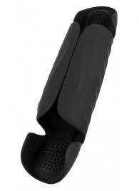 Черный вибромастурбатор с трехточечной стимуляцией Penis Trainer with 3 Point Stimulation - Orion - в Обнинске купить с доставкой