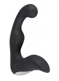 Черный перезаряжаемый стимулятор простаты с вибрацией - 14,6 см. - Orion - в Обнинске купить с доставкой