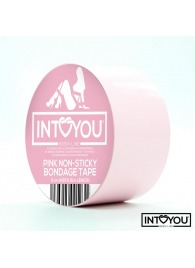 Розовый скотч для фиксации Non-Sticky Bondage Tape - 15 м. - Intoyou - купить с доставкой в Обнинске