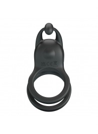 Черное перезаряжаемое виброкольцо Goodwin - Baile - в Обнинске купить с доставкой