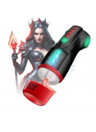 Интерактивный мастурбатор Raven с вакуумом, вибрацией и подсветкой - Shots Media BV - в Обнинске купить с доставкой