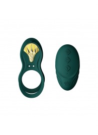Зеленое эрекционное виброкольцо Bayek с пультом ДУ - Zalo - в Обнинске купить с доставкой