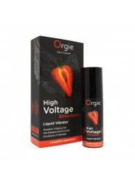 Жидкий вибратор Orgie High Voltage Strawberry - 15 мл. - ORGIE - купить с доставкой в Обнинске
