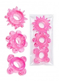 Комплект из 3 розовых эрекционных колец - Erowoman-Eroman - в Обнинске купить с доставкой