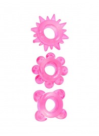 Комплект из 3 розовых эрекционных колец - Erowoman-Eroman - в Обнинске купить с доставкой