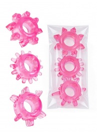 Комплект из трех розовых эрекционных колец - Erowoman-Eroman - в Обнинске купить с доставкой