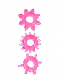 Комплект из трех розовых эрекционных колец - Erowoman-Eroman - в Обнинске купить с доставкой