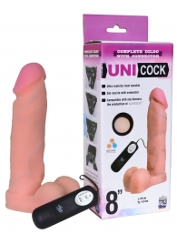 Фаллическая насадка Харнесс UNICOCK 8  с вибрацией - 20 см. - LOVETOY (А-Полимер) - купить с доставкой в Обнинске