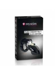 Пояс верности с электростимуляцией Mystim Pubic Enemy No1 Black Edition - MyStim - купить с доставкой в Обнинске