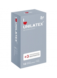 Презервативы с точками Unilatex Dotted - 12 шт. + 3 шт. в подарок - Unilatex - купить с доставкой в Обнинске