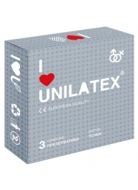 Презервативы с точками Unilatex Dotted - 3 шт. - Unilatex - купить с доставкой в Обнинске