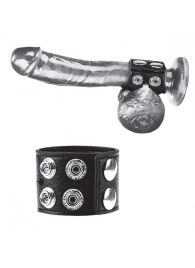 Ремень на член и мошонку 1.5  Cock Ring With Ball Strap - BlueLine - купить с доставкой в Обнинске