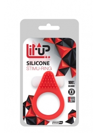 Красное эрекционное кольцо LIT-UP SILICONE STIMU RING 1 RED - Dream Toys - в Обнинске купить с доставкой