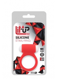 Красное эрекционное виброкольцо LIT-UP SILICONE STIMU RING 3 RED - Dream Toys - в Обнинске купить с доставкой