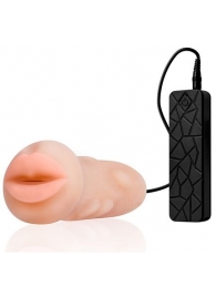 Мастурбатор-ротик с вибрацией REALSTUFF VIBRATING MASTURBATOR MOUTH - Dream Toys - в Обнинске купить с доставкой