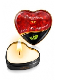 Массажная свеча с нейтральным ароматом Bougie Massage Candle - 35 мл. - Plaisir Secret - купить с доставкой в Обнинске