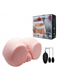 Телесный мастурбатор с двумя любовными тоннелями и вибрацией - Baile - в Обнинске купить с доставкой