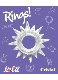 Прозрачное эрекционное кольцо Rings Cristal - Lola Games - в Обнинске купить с доставкой