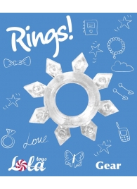 Прозрачное эрекционное кольцо Rings Gear - Lola Games - в Обнинске купить с доставкой