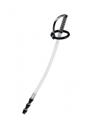 Силиконовый уретральный плаг со сменными фиксирующими кольцами Metal - ToyFa - купить с доставкой в Обнинске