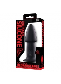 Черный анальный вибратор 5INCH RECHARGEABLE BUTTPLUG - 12,7 см. - NMC