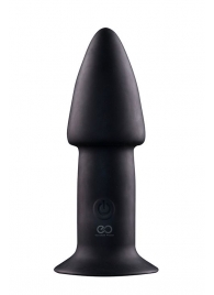 Черный анальный вибратор 5INCH RECHARGEABLE BUTTPLUG - 12,7 см. - NMC