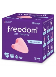 Женские гигиенические тампоны без веревочки FREEDOM normal - 3 шт. - Freedom - купить с доставкой в Обнинске