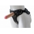 Черный пояс-трусики с двумя насадками Soft-Dolli - 16,5 и 10,5 см. - LOVETOY (А-Полимер) - купить с доставкой в Обнинске
