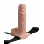 Телесный перезаряжаемый вибрострапон 7  Hollow Rechargeable Strap-on with Balls - 20,3 см. - Pipedream - купить с доставкой в Обнинске