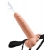 Телесный полый страпон с имитацией эякуляции 7.5  Hollow Squirting Strap-On with Balls Flesh - 21,6 см. - Pipedream - купить с доставкой в Обнинске