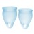 Набор голубых менструальных чаш Feel confident Menstrual Cup - Satisfyer - купить с доставкой в Обнинске