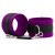 Фиолетово-черные наручники My rules на сцепке - БДСМ Арсенал - купить с доставкой в Обнинске
