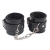 Черные оковы на ноги Obey Me Leather Ankle Cuffs - Chisa - купить с доставкой в Обнинске