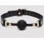 Черный кляп-шар Bound to You Faux Leather Ball Gag - Fifty Shades of Grey - купить с доставкой в Обнинске
