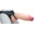 Телесный реалистичный фаллоимитатор на черных трусиках Real Big Strap-On - 34,5 см. - LOVETOY (А-Полимер) - купить с доставкой в Обнинске