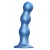 Голубая насадка Strap-On-Me Dildo Plug Balls size L - Strap-on-me - купить с доставкой в Обнинске
