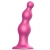 Розовая насадка Strap-On-Me Dildo Plug Beads size S - Strap-on-me - купить с доставкой в Обнинске