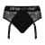 Черные трусики для насадок Diva Lingerie Harness - size S - Strap-on-me - купить с доставкой в Обнинске