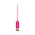 Розовый тонкий стимулятор Nipple Vibrator - 23 см. - I-MOON - купить с доставкой в Обнинске