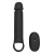 Черная насадка-удлинитель с вибрацией Vibrating Extender With Remote - Dream Toys - в Обнинске купить с доставкой