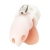 Белая клетка для пениса Silicone Small 2 in Cock Cage With Ball Divider - BlueLine - купить с доставкой в Обнинске