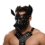 Черная кожаная маска «Собака» - Crazy Handmade - купить с доставкой в Обнинске