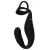 Черное эрекционное кольцо со стимуляцией промежности и анальной пробкой Cock Ring with RC Prostate Plug - Orion - в Обнинске купить с доставкой