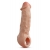 Телесная насадка-удлинитель Intrepid 9.25 Inch Realistic Penis Extender Sleeve - 23,5 см. - Blush Novelties - в Обнинске купить с доставкой