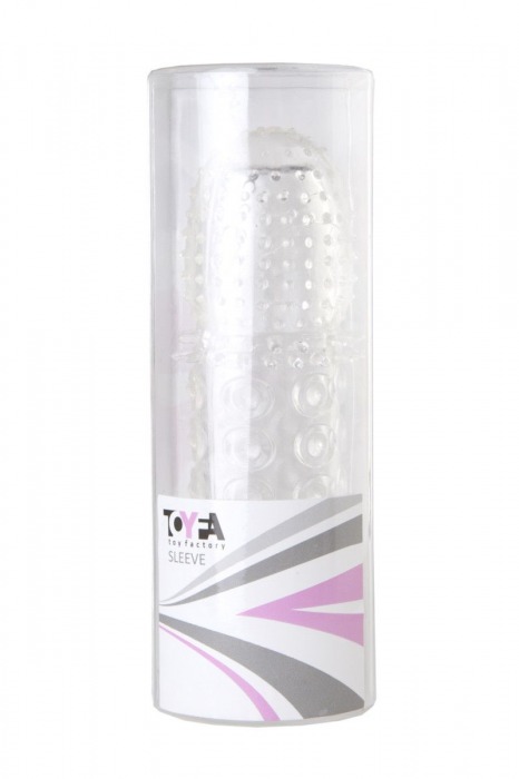 Прозрачная закрытая гелевая насадка - 13,5 см. - Toyfa Basic - в Обнинске купить с доставкой