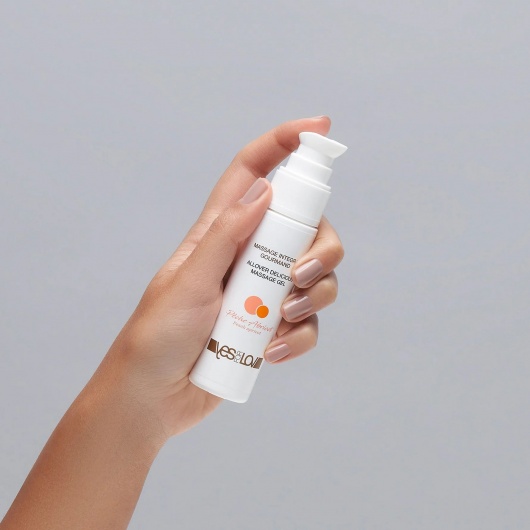 Универсальный массажный гель-смазка Allover Delicious Massage Gel с ароматом персика и аброкоса - 50 мл. - YESforLOV - купить с доставкой в Обнинске