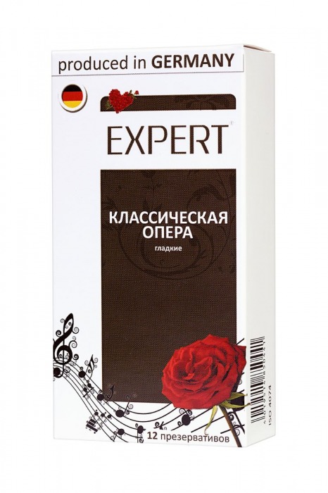 Гладкие презервативы Expert  Классическая опера  - 12 шт. - Expert - купить с доставкой в Обнинске